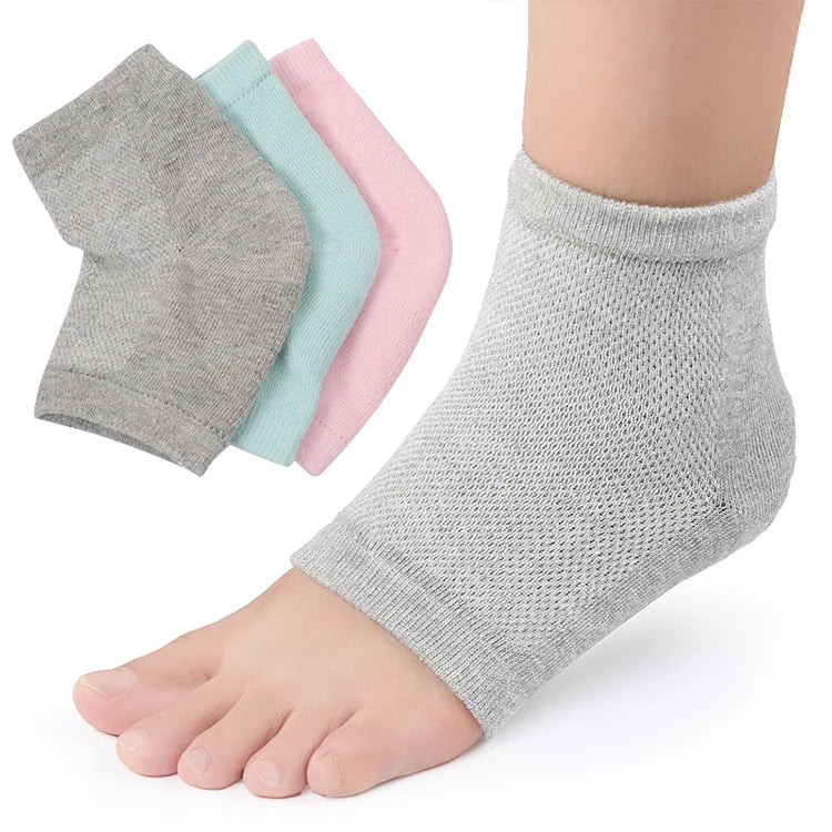 Melenlt 2021 Gel Foot Moisture Heel Socks Fashion and Washable Soft Silicone Silicone Sock to Protect Shoes One Size Fits MM622