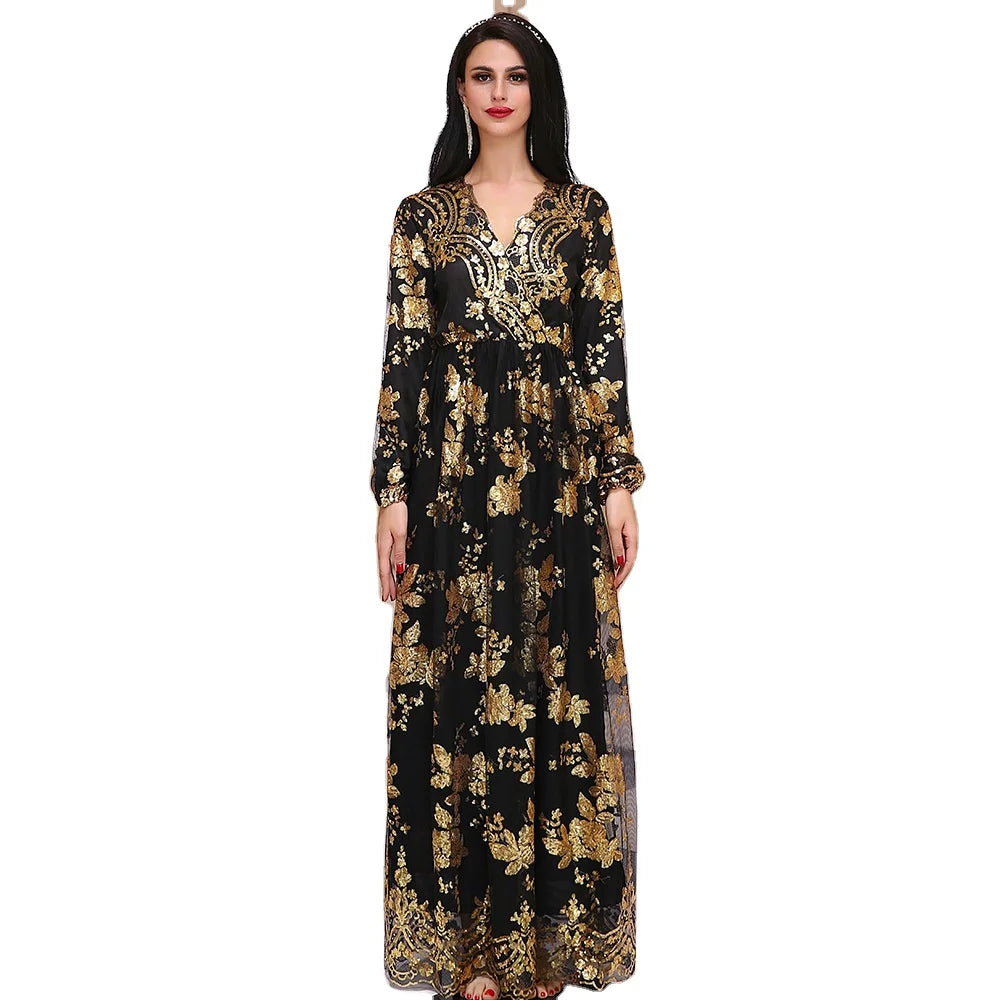 Middle East Islamic Clothing Collection Dubai Embroidery Abaya