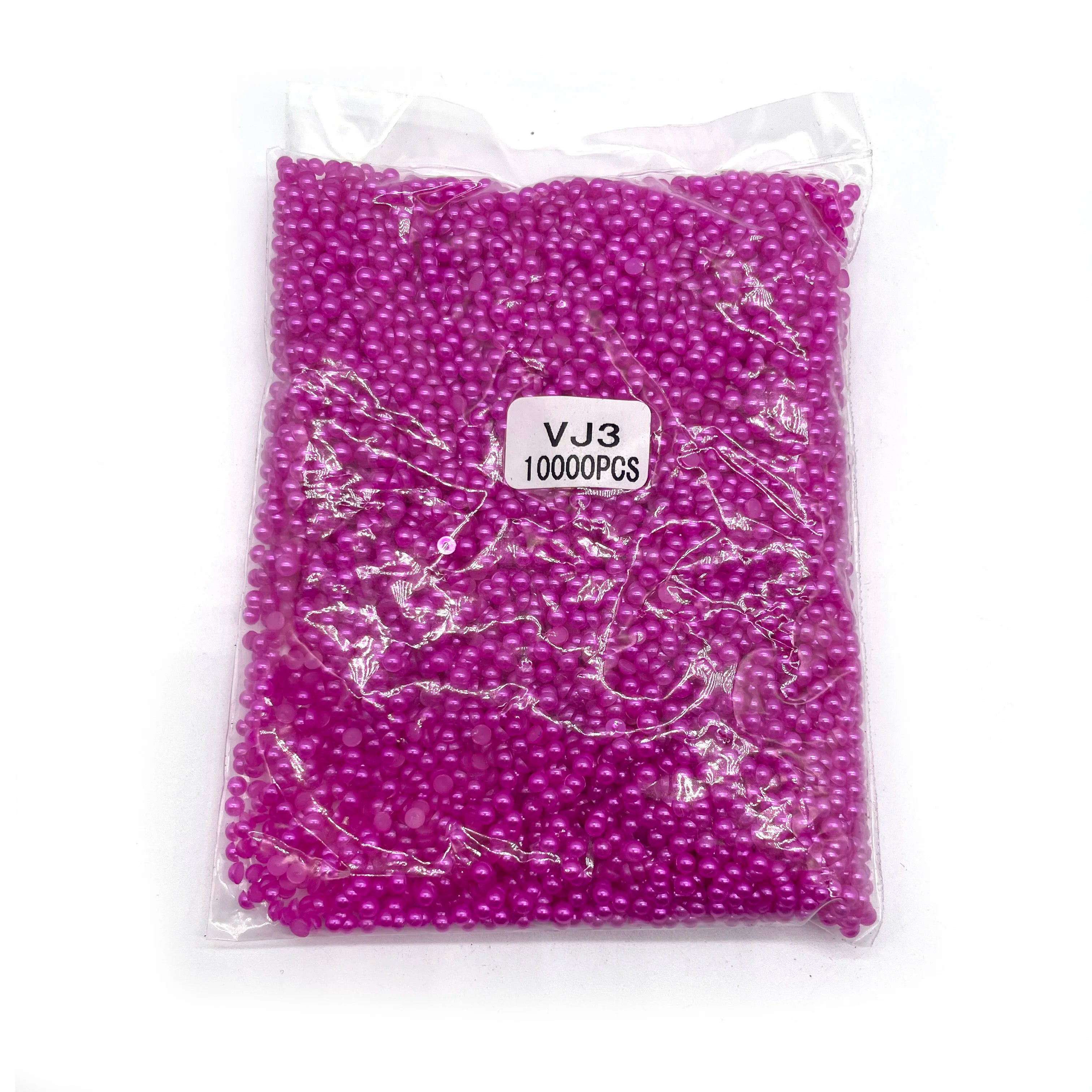 round Flatback Imitation Pearl Beads Half Pearls for Nail Art Crafts & DIY Gem Decoration Loose Beads