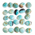 Wholesale Carved Engraved Natural Crystal Blue Sky Quartz Palm Stone China Origin Mascot Folk Art Style for Healing