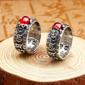 Lucky Pixiu Charms Ring Women Men Vintage Open Adjustable Ring Feng Shui Amulet Wealth Fashion Cool Jewelry Accessories
