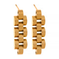 JINYOU 464 Personality Fashion Stainless Steel Thick Chain Drop Dangle Earrings Texture Minimalist 18k Gold Charm Jewelry  Women