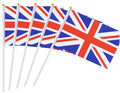 Cheap Custom Small All Country Flags UK Hand Held Waving Flags with Stick for Outdoor Activities