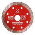 Wholesale Hot Press Super Thin 4Inch 106mm Turbo Cutting Disc Ceramic Diamond Saw Blades for Granite Marble Porcelain Tile