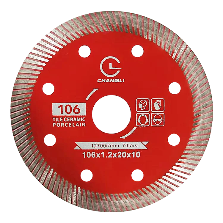 Wholesale Hot Press Super Thin 4Inch 106mm Turbo Cutting Disc Ceramic Diamond Saw Blades for Granite Marble Porcelain Tile