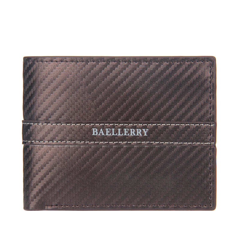 Baellery Men Leather Wallet Money Bag Credit Card Holders Dollar Bill Wallet Clutch Purse for Boy Short Wallets