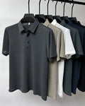 New Design Custom Embroidered Logo  Cotton  Man Golf Business Uniform Solid Color Polo Shirt