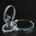 Wholesale Faceted Glass Sports Paperweight Sunflower Design Diamond Cut Edge Crystal for Laser Engraved Trophies Medals Plaques