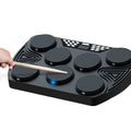 Midi Tom Snare Pad Hand Force Sensitive Electric Drum Kit Tabletop Percussion Electronic Drum Set