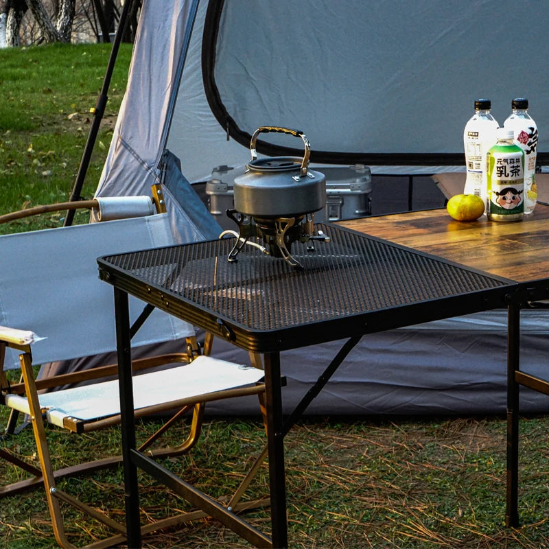 2025 Camping Portable Picnic Foldable Table Outdoor BBQ Picnic Table OEM Custom Camping Foldable Aluminium Alloy Table