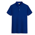 Men's Quick-Drying Solid Pattern for Polo Shirt Short Sleeved Breathable Fabric with Lapel Wholesale at Low Price
