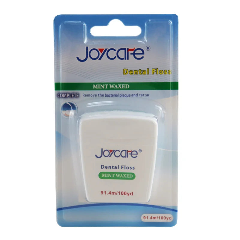 100 Yards Nylon Waxed Dental Floss with Mint Flavor Reusable Dental Floss