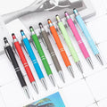 New Multifunction Ball Stylus Soft Touch Screen Pen 2 in 1 With Custom Logo Metal Ballpoint Pens