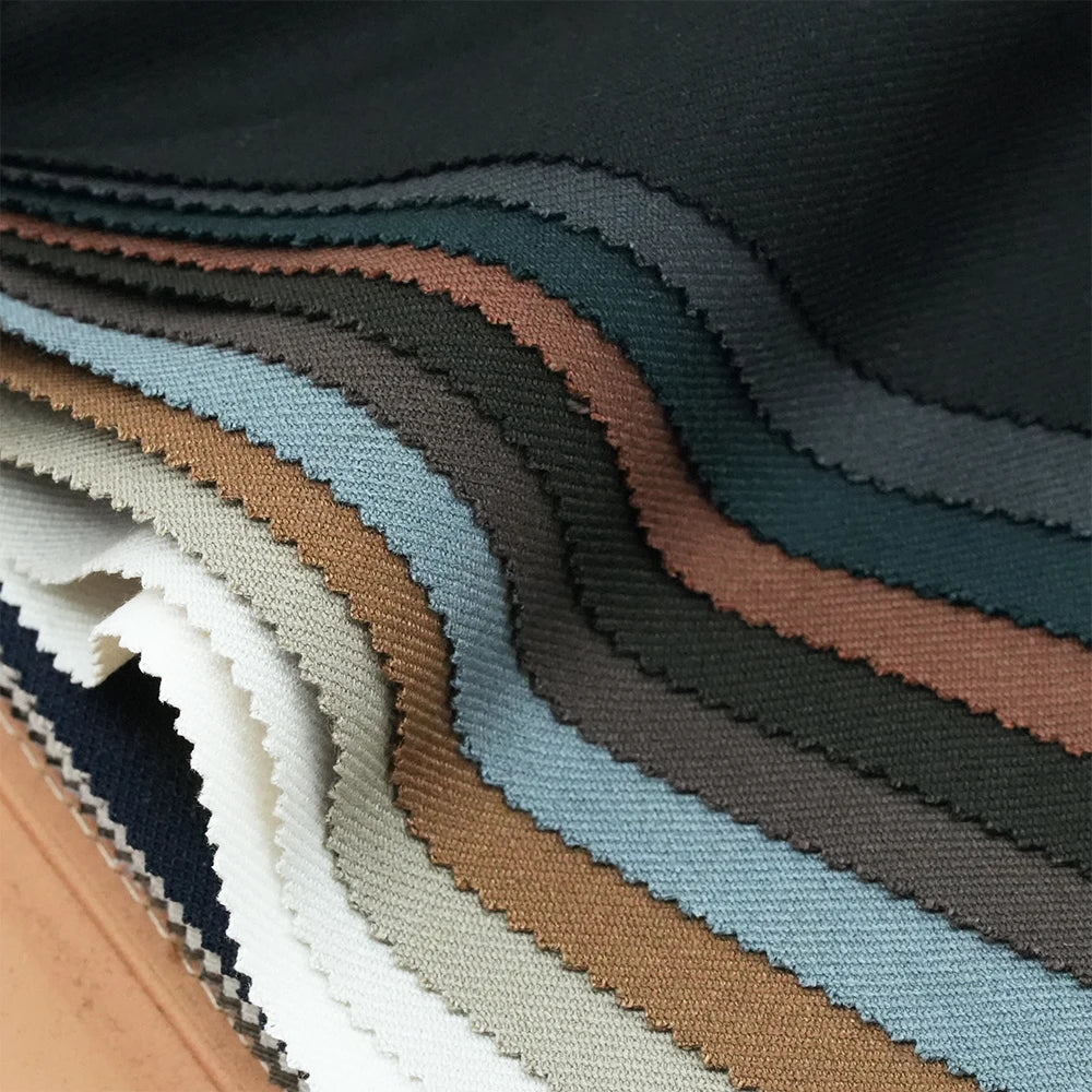 Unique Plain 4%W 74%T 15%R  3%SP 4%TEL TRW Fabric Woven Italian Wool Suiting Fabric for Men Suit