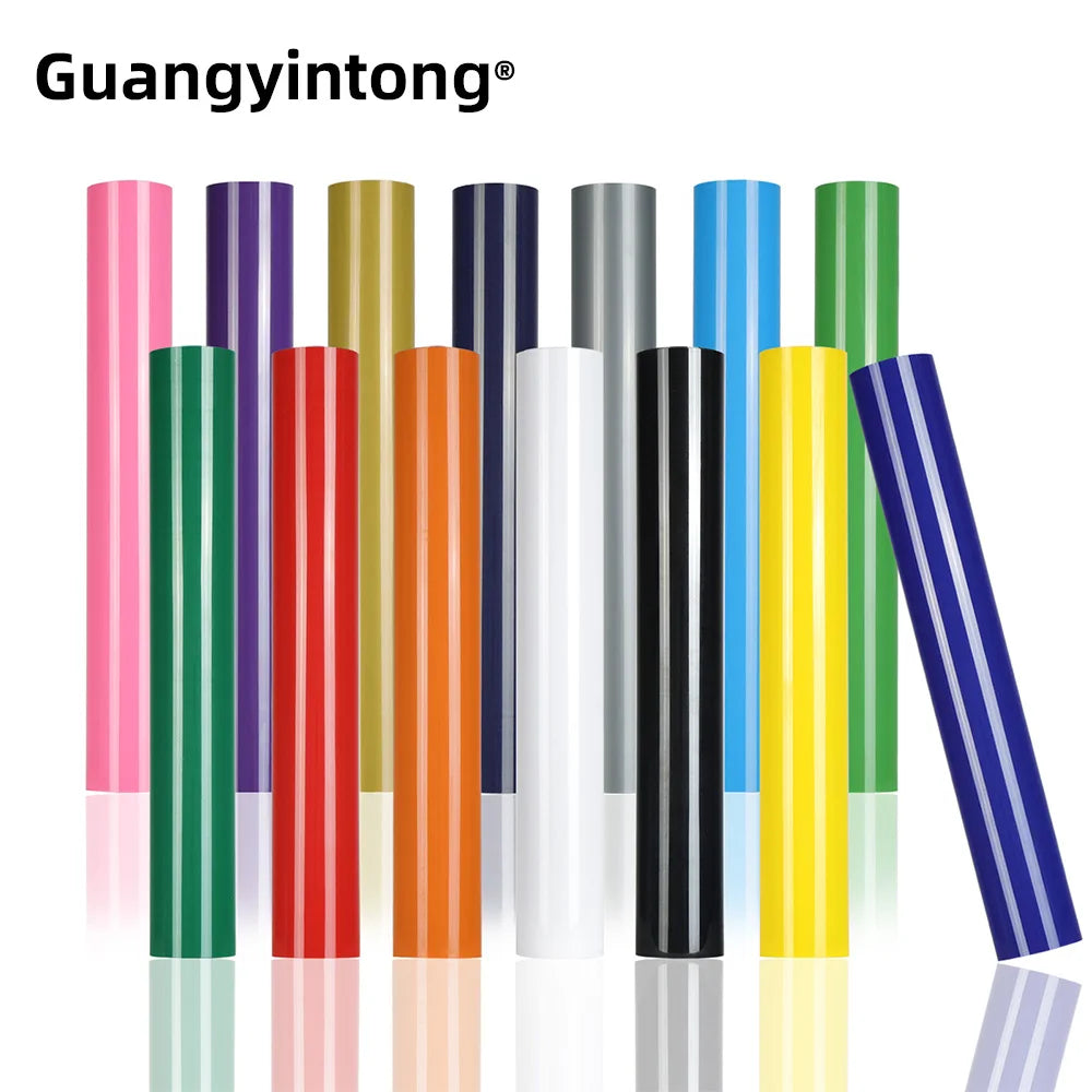 Guangyintong Small Rolls Heat Transfer Vinyl Brother Scan and Cut Htv Iron on
