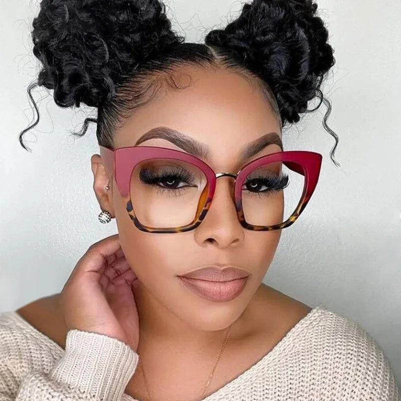 2022 New Luxury Trendy Cat Eye Optical Frames Anti Blue Light Glasses Spectacle Frames Optical Glasses Eyeglasses Frame