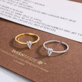 Fashion Fine Jewelry Waterdrop Zircon Diamond Rings for Women 925 Sterling Silver Adjustable Teardrop Finger Rings