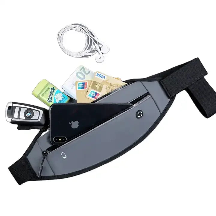 Sports Running Mobile Phone Ultra-thin Multi-functional Outdoor Waterproof Fitness Bag Kettle Fanny Pack 20L Zipper Letter