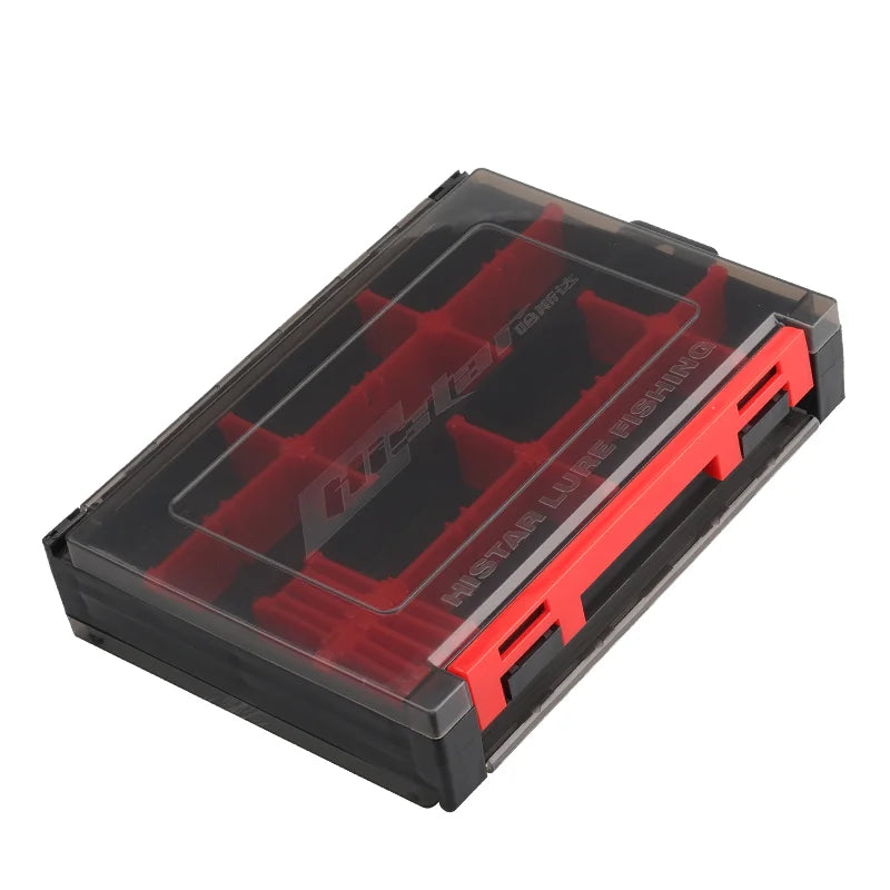 HISTAR Double Side Fishing Tackle Box Imported ABS Plastic Anti-Deformation Adjustable Space 20L for Fishing Lake River Stream