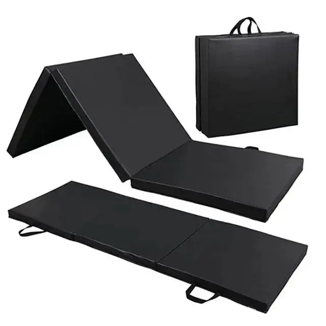 Custom Logo Eco-Friendly PVC & Foam 5cm Thick Fold Out Fitness Gymnastics Exercise Mat for Gym Use
