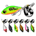WEIHE 7g 10g 14g 6Colors Artificial Metal VIB Fishing Bait With Spoon Lead Hard Fishing Lure