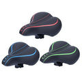 Waterproof Leather Bicycle Saddle Comfortable Shock Absorption Bike Seat Mat for Men and Women with Sponge Cushion