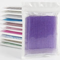 Disposable Purple Micro Brush Applicator for Eyelash Extension Removing Glitter Handle Cotton Tip Makeup Cleaning Spoolies
