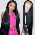 Wholesale Straight Wig 100% Raw Indian Human Hair 13*4 Transparent Lace Frontal Wig Curly Glueless Lace Frontal Wig 180 Density MegaBDM