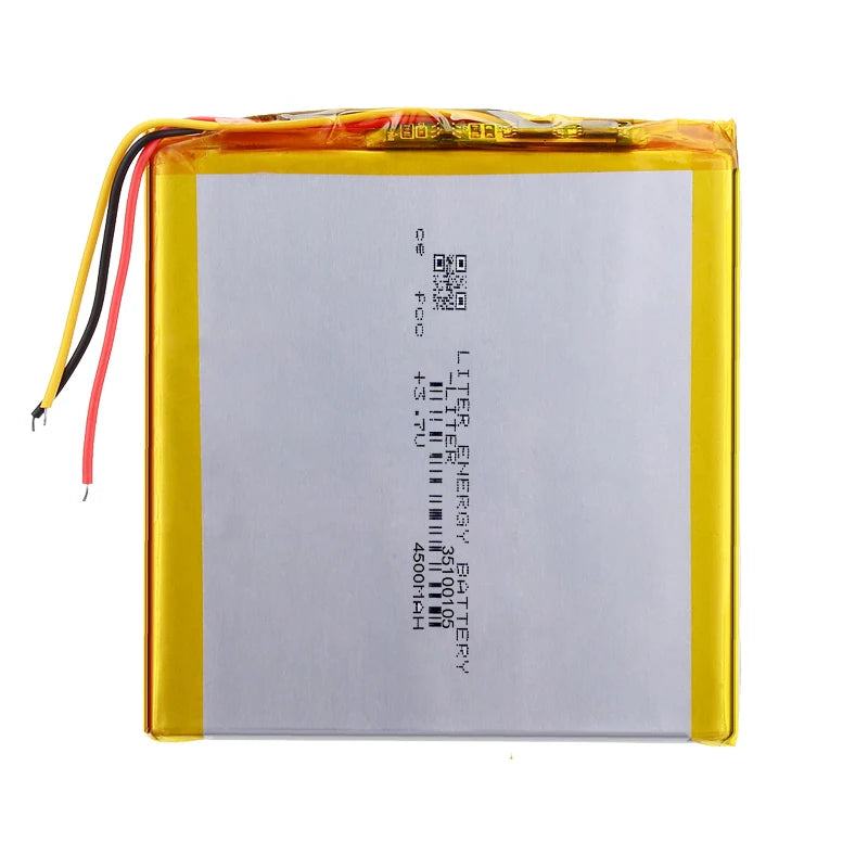 35100105 Polymer Lithium Ion Li-ion Battery 3 Line 3.7V 4500mah for Tablet Pc 7 Inch Polymer Battery Soft Package