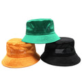 Premium PVC Pocket Satin Bucket Hat With Custom Logo and Advertisement Card