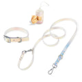 Adjustable Nylon Polyester Pet Cat Dog Accessory Summer Training Solid Phantom PVC Collar Leash Rivet Personalized Traction Rope