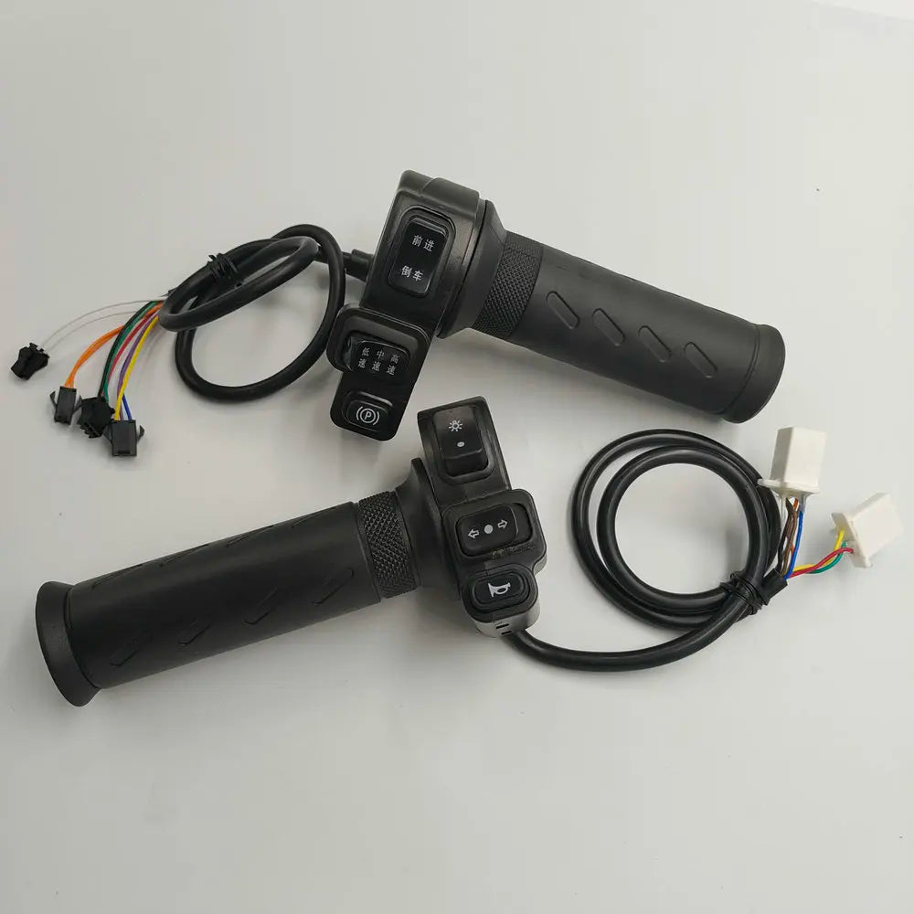 Electric Bicycle GRIP With P Gear+High Medium/Low Speed BUTTON+Forward/Reverse SWITCH Regulation Handlebar Waterproof THROTTLE