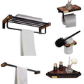 HONGDEC Seven-Piece Metal Eco-Friendly Bathroom Hardware Accessories Set