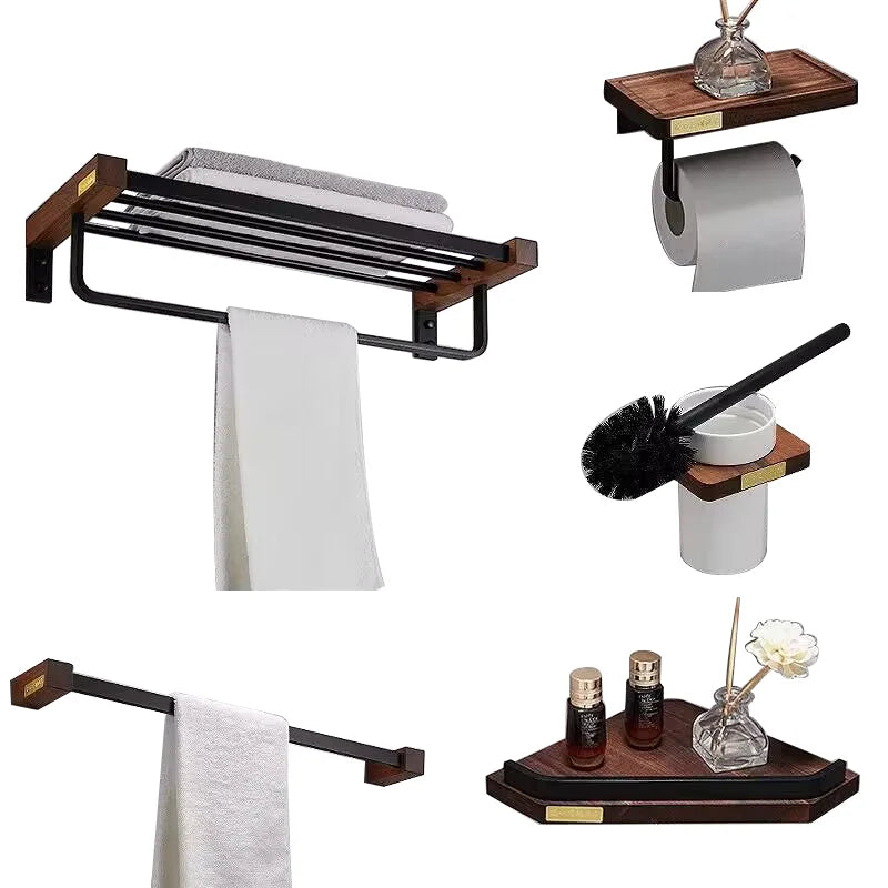 HONGDEC Seven-Piece Metal Eco-Friendly Bathroom Hardware Accessories Set