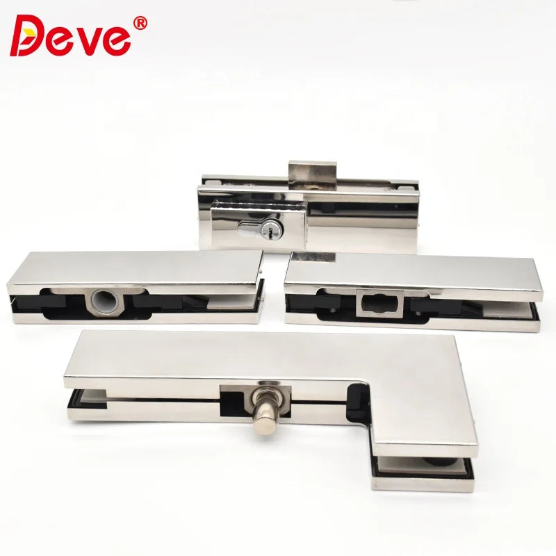 Factory Sale Tempered Glass Door Clamp Frameless Glass Door Patch Fitting