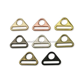 Stock Supply 20mm 0.75inch 4 Colors Zinc Alloy Triangle Metal Bag Buckle