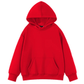 Custom Logo Plain Red Pullover Custom Pullover Sweatshirt Hoodies Women