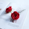 Kh04 Wholesale Rose Head Faux Artificial Flowers Rose Heads for Christmas New Year Easter Decor Wedding Silk Cloth Head