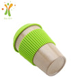 Eco-friendly Tea Mug Rice Husk Fiber Drinking Cup With Spoon and Lid 400ml