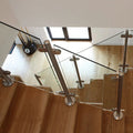 YL  Anti-rust Performance  Stair Railing Stainless Post with Glass Clamp