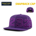 Custom 6 Panel 3D Embroidery Flat Bill Satin Lined Snapback Hat100% Cotton Material Baseball Snapback Hip-hop Snapback Cap