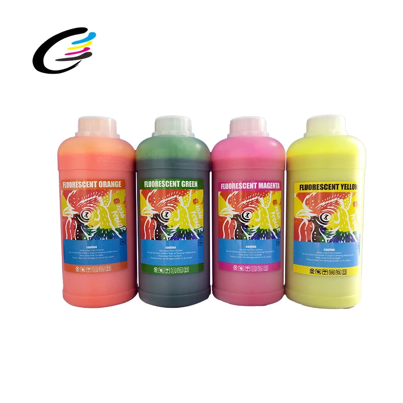 Fcolor Hot Sale 4 Color 1000ml Dtf Ink Fluorescent Dtf Ink for L805 L1800 I3200 XP600