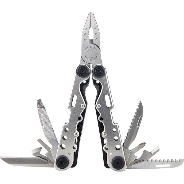 Hot Selling All-in-One Stainless Steel Outdoor Camping Multifunction Pliers Serrated Jaw Surface for Metric OEM Customizable