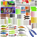 KEWOTE 350Pcs Fishing Accessories Set Swivels Stoppers Hooks Fishing Bait in Storage Box Fishing Tackle Gear Equipment Pesca