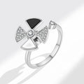 Trendy Copper Adjustable Spinner Fidget Anxiety Rings for Anxiety Women Windmill Relief Stackable Rings for Women Birthday Gift