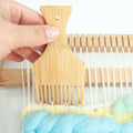 DIY Bamboo Hand Knitting Tool Tapestry  Comb Brush Weaving Loom