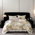 Pastoral Style Yellow Digital Printing Duvet Cover 100% Long Staple Cotton Advanced Bed Sheet Bedding Set Wholesaler