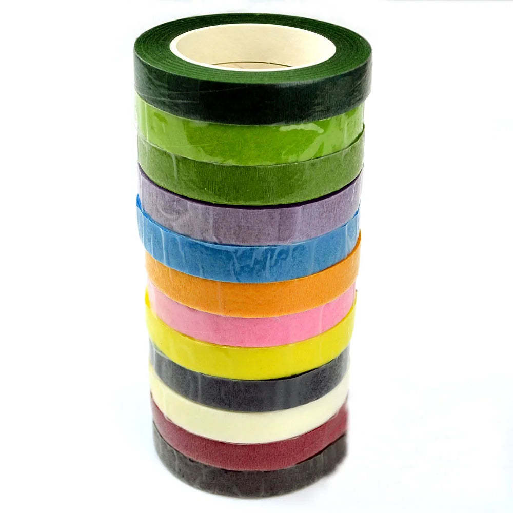 DREA Floral Tape 12 Pack Flower Tape in Extensions for Christmas Party Decoration Flower Stem Packing 30 Yards Paper Roll Tapes