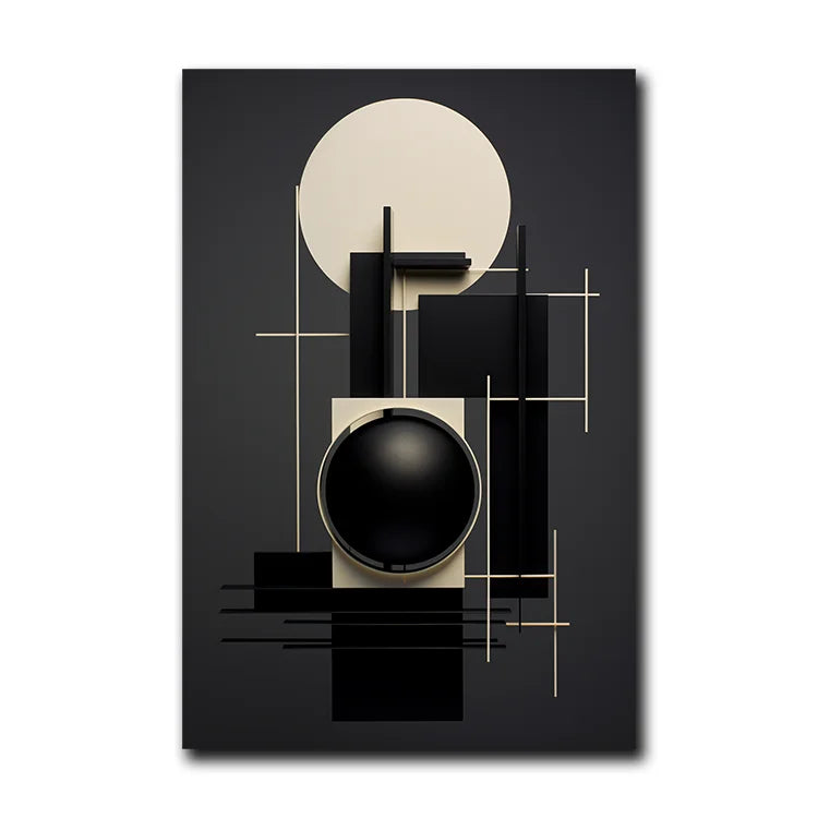 Wholesale Simple Abstract Canvas Printed Painting Modern Geometry Wall Art Living Room Arts & Crafts for Wall Home Decor