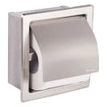 Built-in Wall Mount SUS304 Stainless Steel Brushed Waterproof Tissue Holder Toilet Paper Roll Holder With Metal  Buckles